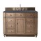 James Martin Vanities Bristol 48in Single Vanity, Whitewashed Walnut w/ 3 CM Charcoal Soapstone Quartz Top 157-V48-WW-3CSP - alternate 1